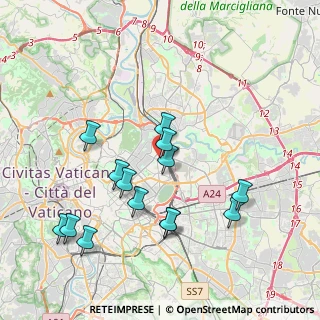 Mappa Via Marcantonio Boldetti, 00162 Roma RM, Italia (4.14143)