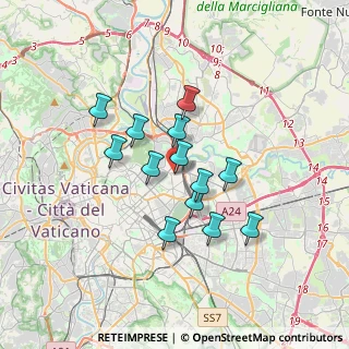 Mappa Via Marcantonio Boldetti, 00162 Roma RM, Italia (2.86154)