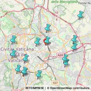 Mappa Via Marcantonio Boldetti, 00162 Roma RM, Italia (5.65067)