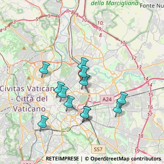 Mappa Via Andrea Fulvio, 00162 Roma RM, Italia (3.63167)
