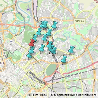 Mappa Via Andrea Fulvio, 00162 Roma RM, Italia (1.39188)