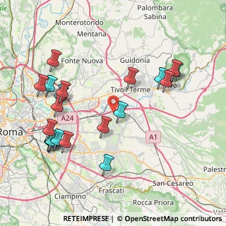 Mappa Via Serramonacesca, 00132 Roma RM, Italia (9.5975)
