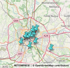 Mappa Via dei Monti Tiburtini, 00100 Roma RM, Italia (4.96538)