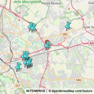 Mappa Via Palata, 00155 Roma RM, Italia (4.97455)