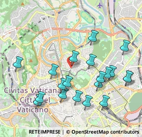 Mappa Via Giuseppe de Notaris, 00197 Roma RM, Italia (2.223)