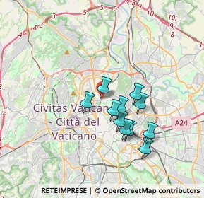 Mappa Via Giuseppe de Notaris, 00197 Roma RM, Italia (3.02545)