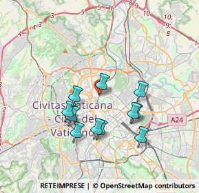 Mappa Via Giuseppe de Notaris, 00197 Roma RM, Italia (3.34818)