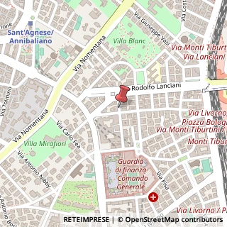 Mappa Via Costantino Corvisieri,  44, 00162 Roma, Roma (Lazio)