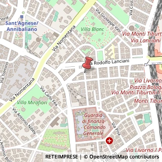 Mappa Via Costantino Corvisieri, 54, 00162 Roma, Roma (Lazio)
