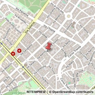 Mappa Via Clitunno, 33, 00198 Roma, Roma (Lazio)