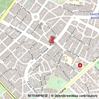 Mappa Corso Trieste, 87, 00199 Roma, Roma (Lazio)
