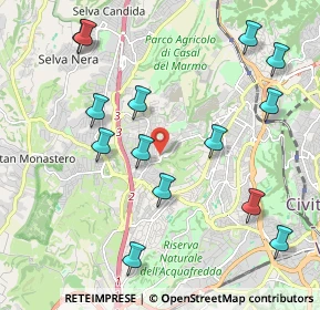 Mappa Via del Monte della Capanna, 00168 Roma RM, Italia (2.45429)