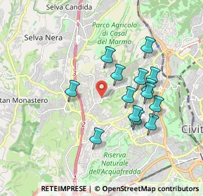 Mappa Via del Monte della Capanna, 00168 Roma RM, Italia (1.71286)