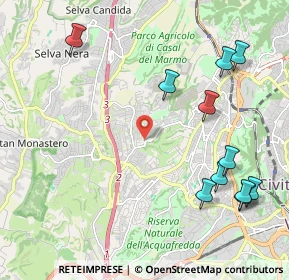 Mappa Via del Monte della Capanna, 00168 Roma RM, Italia (2.71909)