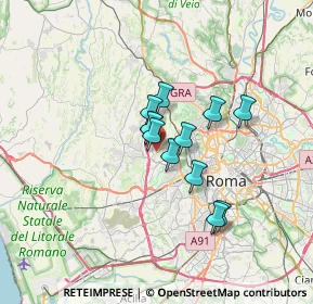 Mappa Via del Monte della Capanna, 00168 Roma RM, Italia (4.70417)