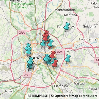 Mappa Via Gaetano Giorgio Gemmellaro, 00158 Roma RM, Italia (6.56)