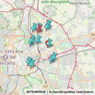 Mappa Via Gaetano Giorgio Gemmellaro, 00158 Roma RM, Italia (3.28846)