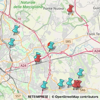 Mappa Via Torre Sant'Eusebio, 00131 Roma RM, Italia (6.35667)