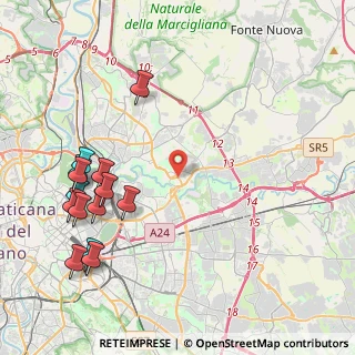 Mappa Via di Casal dei Pazzi, 00156 Roma RM, Italia (5.43786)