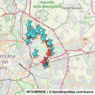 Mappa Via di Casal dei Pazzi, 00156 Roma RM, Italia (3.18889)