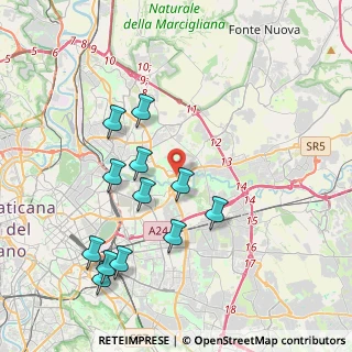 Mappa Via di Casal dei Pazzi, 00156 Roma RM, Italia (4.31417)
