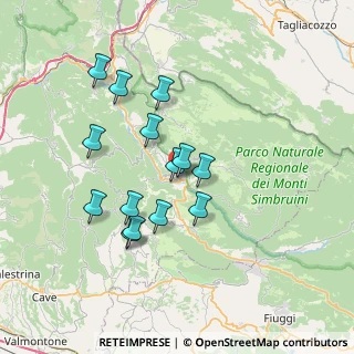 Mappa Via Oliveto Piano, 00028 Subiaco RM, Italia (6.71786)
