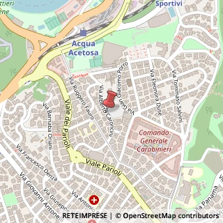 Mappa Via Alberto Caroncini,  6, 00197 Roma, Roma (Lazio)