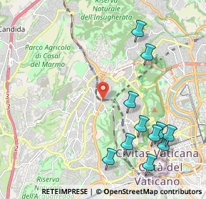 Mappa Parco Lineare Ciclopedonale Monte Ciocci- Monte Mario, 00168 Roma RM, Italia (2.59636)