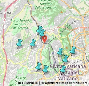 Mappa Parco Lineare Ciclopedonale Monte Ciocci- Monte Mario, 00168 Roma RM, Italia (2.06455)