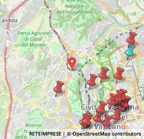 Mappa Parco Lineare Ciclopedonale Monte Ciocci- Monte Mario, 00168 Roma RM, Italia (3.212)