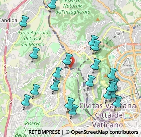 Mappa Parco Lineare Ciclopedonale Monte Ciocci- Monte Mario, 00168 Roma RM, Italia (2.415)