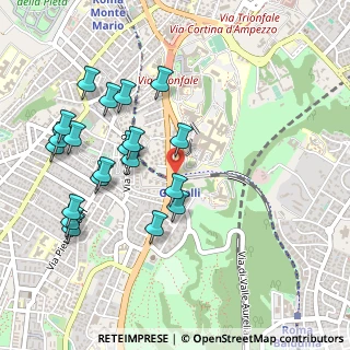 Mappa Parco Lineare Ciclopedonale Monte Ciocci- Monte Mario, 00168 Roma RM, Italia (0.552)