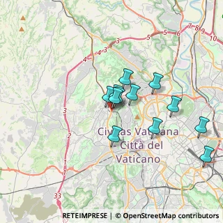 Mappa Parco Lineare Ciclopedonale Monte Ciocci- Monte Mario, 00168 Roma RM, Italia (3.03167)
