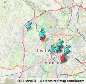 Mappa Parco Lineare Ciclopedonale Monte Ciocci- Monte Mario, 00168 Roma RM, Italia (3.67462)