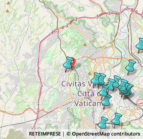 Mappa Parco Lineare Ciclopedonale Monte Ciocci- Monte Mario, 00168 Roma RM, Italia (5.79267)