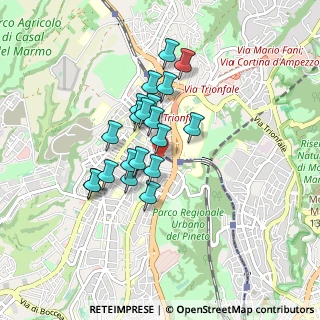 Mappa Via Cairo Montenotte, 00168 Roma RM, Italia (0.705)