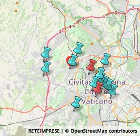 Mappa Via Ferrante Ruiz, 00168 Roma RM, Italia (3.64571)