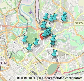 Mappa Via Lucrino, 00100 Roma RM, Italia (1.39529)