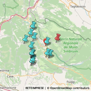 Mappa Via Salvo D'Acquisto, 00028 Subiaco RM, Italia (6.85471)