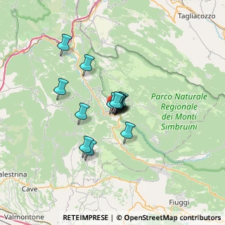 Mappa Via Poggio Verde, 00028 Subiaco RM, Italia (4.43143)