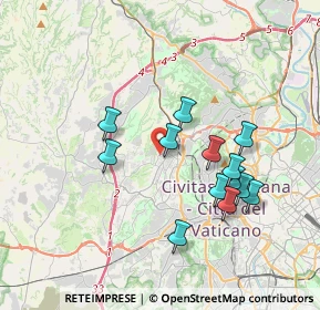 Mappa Via Ellero Lorenzo, 00168 Roma RM, Italia (3.57615)