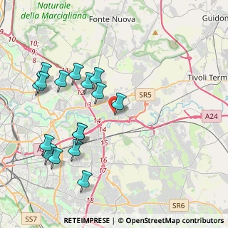 Mappa Via Piglio, 00131 Roma RM, Italia (4.68625)