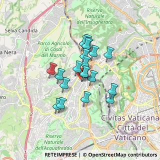 Mappa Via Simone Mosca, 00168 Roma RM, Italia (1.3445)