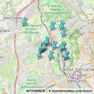 Mappa Via Simone Mosca, 00168 Roma RM, Italia (1.39625)