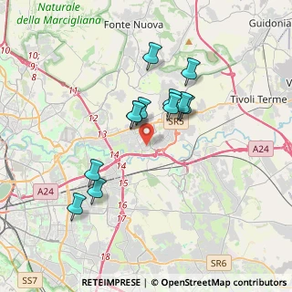 Mappa Via Giuseppe Gagliani Caputo, 00131 Roma RM, Italia (3.20833)