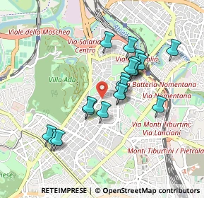 Mappa Via Nemorense, 00199 Roma RM, Italia (0.8105)