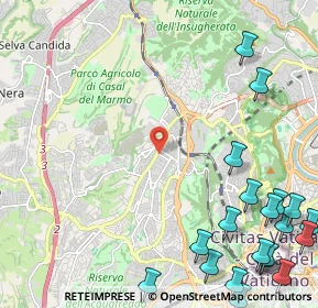 Mappa Via Marcello Provenzale, 00168 Roma RM, Italia (3.6485)