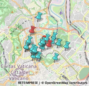 Mappa Via del Sacro Cuore di Maria, 00197 Roma RM, Italia (1.3645)