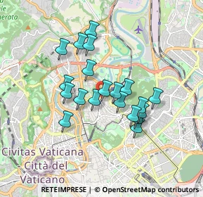 Mappa Via del Sacro Cuore di Maria, 00197 Roma RM, Italia (1.496)