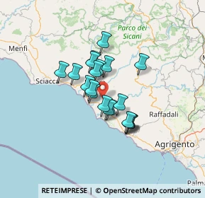 Mappa Contrada, 92016 Ribera AG, Italia (10.0635)